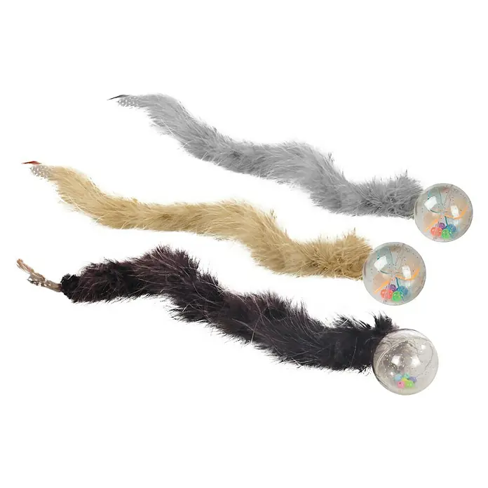 Karlie Kattenspeelgoed Kitty Wonderball - 45 x 4,5 x 4,5 cm, Kunststof/pluche