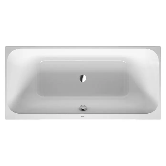 Duravit Happy D.2 Badewanne - 190 x 90 cm, Rechteck, Sanitäracryl, Weiß - Vorderansicht