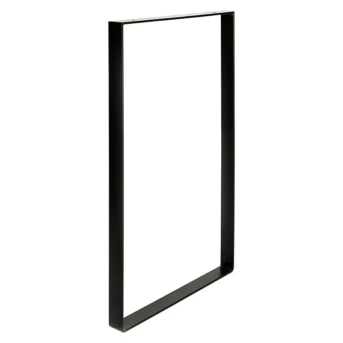 Tischbein Strong - L x B x H: 40 x 385 x 710 mm, Traglast: 250 kg, Schwarz