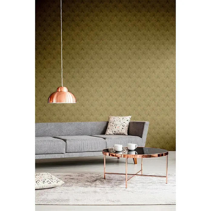 AS Creation New Walls Vliestapete Art Deco - Gold, Grafisch, 10,05 x 0,53 m - Stimmungsaufnahme