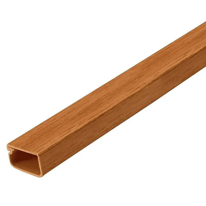 Inofix Canaleta para cables adhesiva con tapa bisagra - L x An x Al: 200 x 2,1 x 1,15 cm, Cerezo