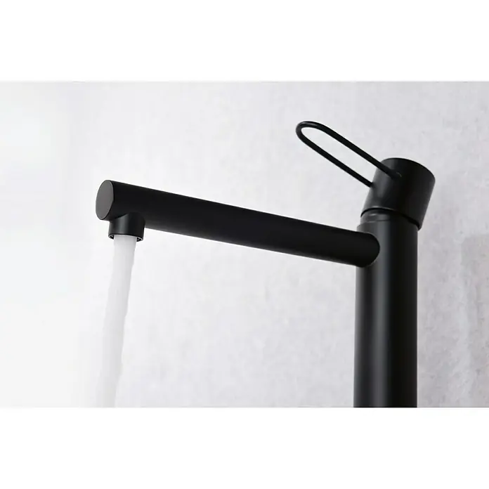 Imex Milos Grifo de lavabo alto - Negro
