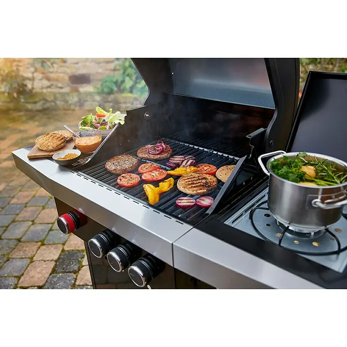 Grillstar Gasgrill Atlanta II 350-1 - Anzahl Brenner: 3, Hauptgrillfläche: 50 x 41,5 cm, 12 kW