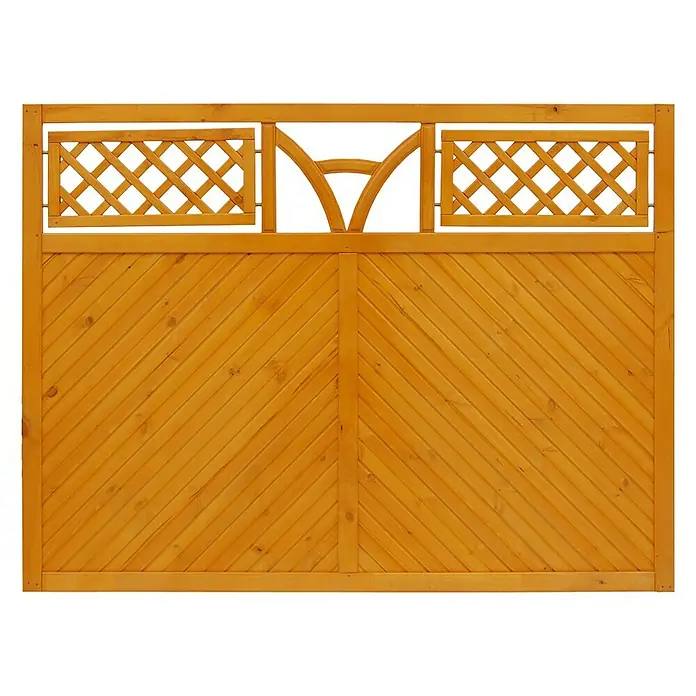 Andrewex Sichtschutzzaun Toulon - 180 x 135 cm, Gerade, Teak