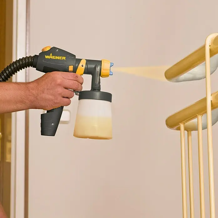 Wagner Sprühaufsatz Wood & Metal EXTRA Brilliant - Passend für: Wagner Spraysysteme mit Click & Paint-Technologie, Wagner Farbsprühsystem Universal Sprayer/Wall Sprayer/Wood & Metal Sprayer, Geeignet für: Dünnflüssige lösemittel- & wasserbasierte Materialien - Vorderansicht