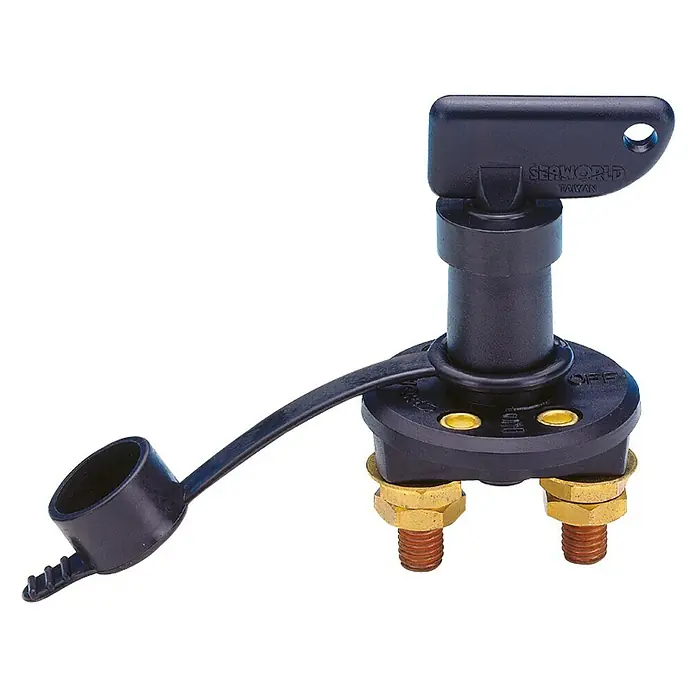 Talamex Batteriehauptschalter - 12 V - 24 V, 75 A (Dauer), 500 A (Kurz) - Vorderansicht