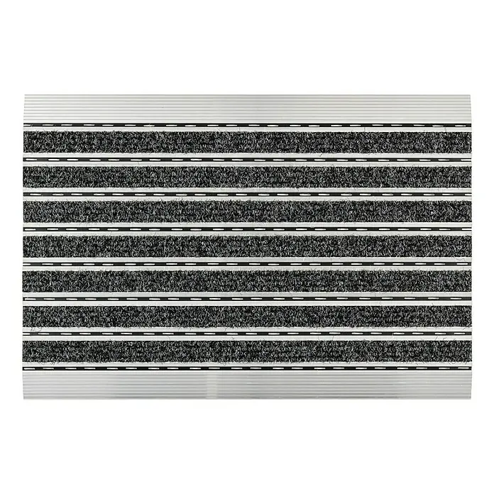 Astra Fußmatte Elegant - Rips, Schwarz, 40 x 60 cm, 100 % Polypropylen - Ansicht von oben