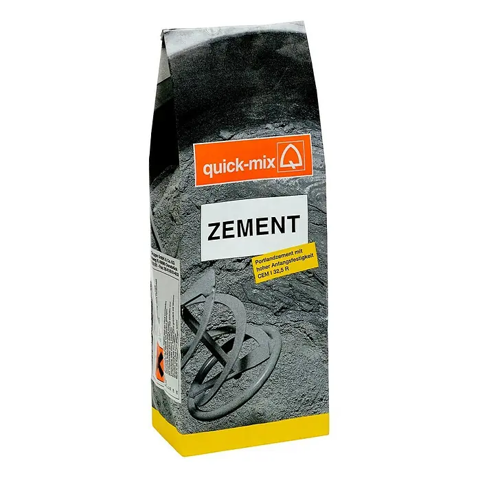 Quick-Mix Zement - 5 kg, Chromatarm - Vorderansicht