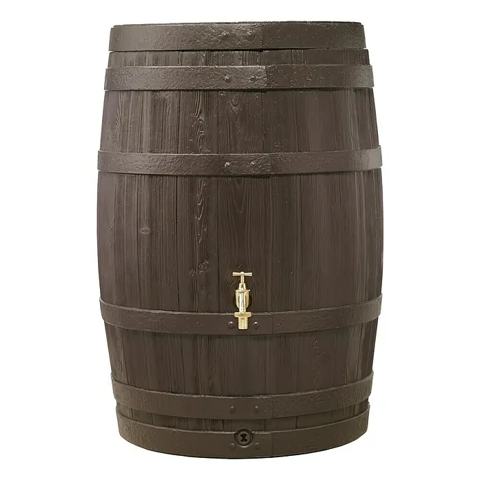 Garantia Classic Line Regenspeicher Barrica - Dunkelbraun, 420 l - Vorderansicht