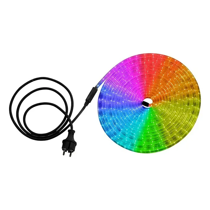 Globo LED-Lichtschlauch - 9 m, Mehrfarbig, IP44 - Vorderansicht