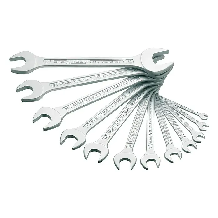 Hazet Doppelmaulschlüssel-Satz 450N/12NRS - 12 -tlg., Schlüsselweite: 6 - 32 mm - Vorderansicht