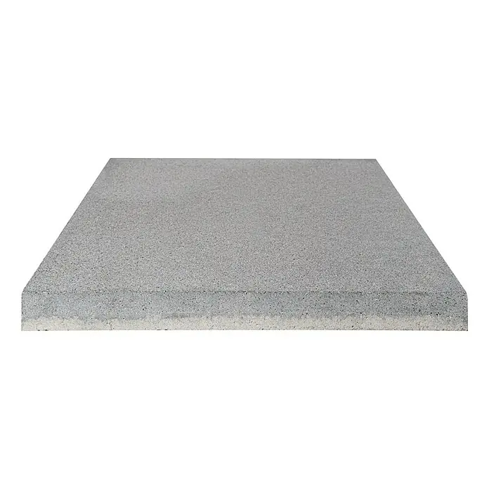Terrassenplatte Titanio Glatt - Grau, 40 x 40 x 4 cm, Beton, 2D Optik