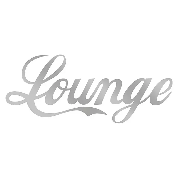 Wandobjekt - Lounge, Silber/Grau, 60 x 25 cm - Vorderansicht