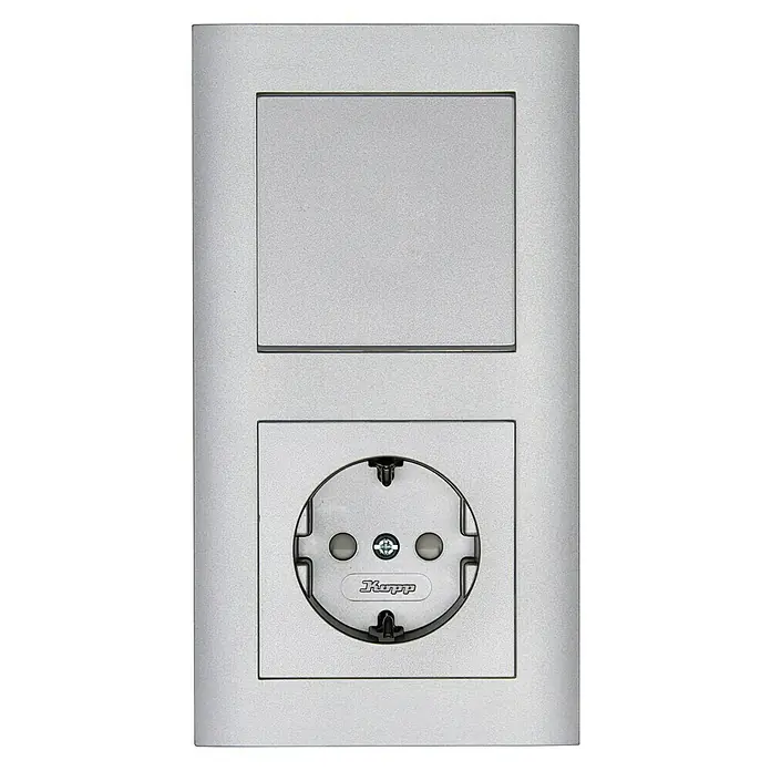 Voltomat Aus- & Wechselschalter - Silber, Unterputz, Kunststoff, 10 A