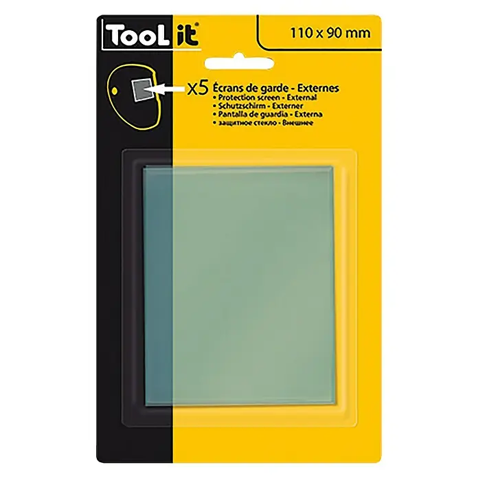 Gys Staklo za maske za zavarivanje - 110 x 90 mm, 5 Kom. - Pogled sprijeda