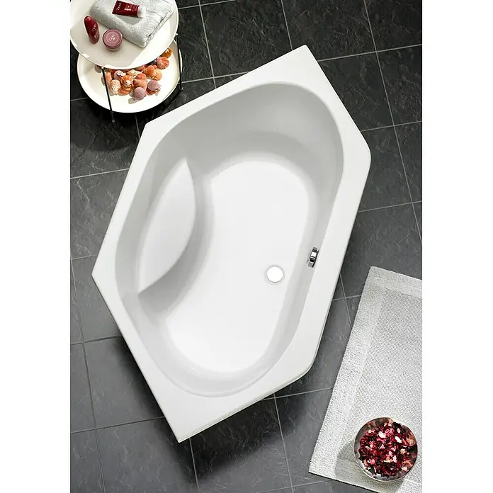 Ottofond Eckbadewanne Tallinn - 130 x 130 cm, Sanitäracryl, Weiß - Stimmungsaufnahme