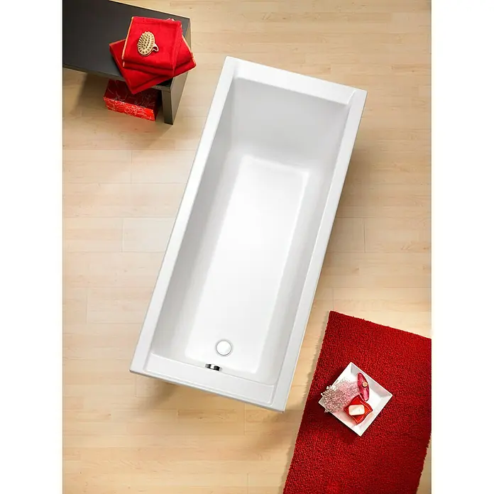 Ottofond Badewanne Filo - 150 x 70 cm, Sanitäracryl, Weiß - Ansicht von oben