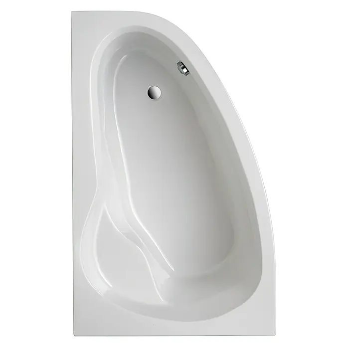 Ottofond Eckbadewanne Mauritius B - Linksseitig, 175 x 110 cm, Sanitäracryl, Weiß - Ansicht von oben
