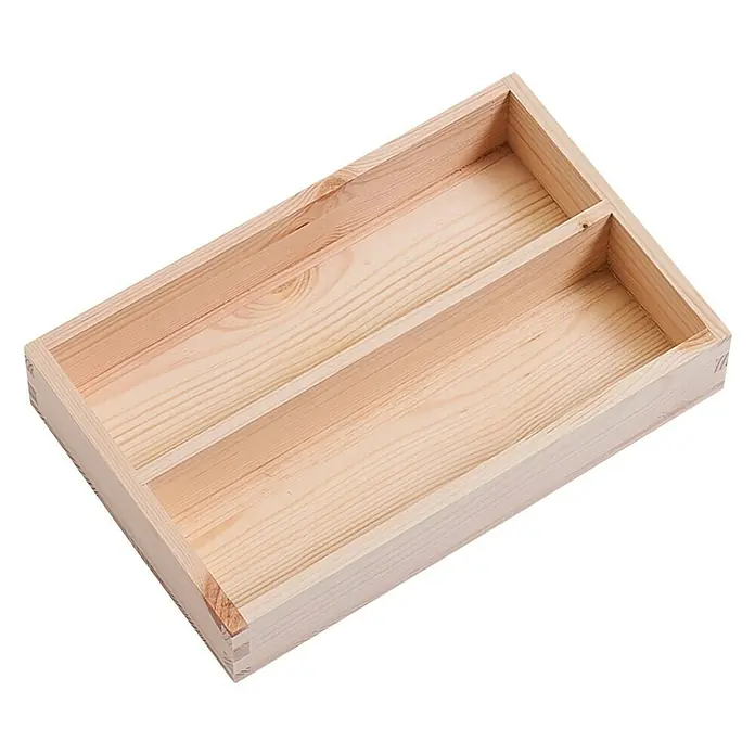 Tabletteinsatz S - 17 x 26,5 x 5 cm, Passend für: Stapelbox S - Ansicht von oben