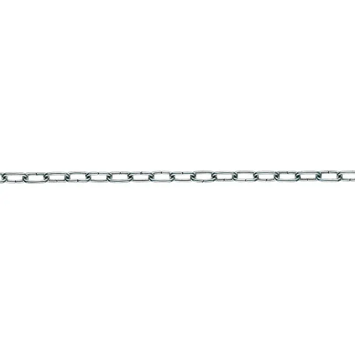 Stabilit Uhrkette Meterware - 1 mm, Stahl, Bleifarben beschichtet - Vorderansicht