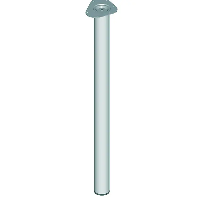 Element System Postolje za namještaj - Ø x D: 60 x 900 mm, Nosivost: 75 kg, Boja: Plemeniti čelik - Pogled sprijeda
