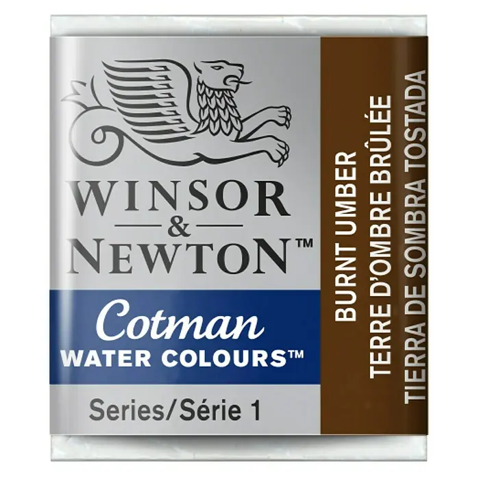 Winsor & Newton Cotman Aquarelverf - Burnt Umber, Pot - Vooraanzicht