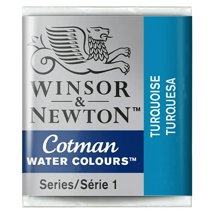 Winsor & Newton Cotman Aquarelverf - Turquoise, Pot - Vooraanzicht