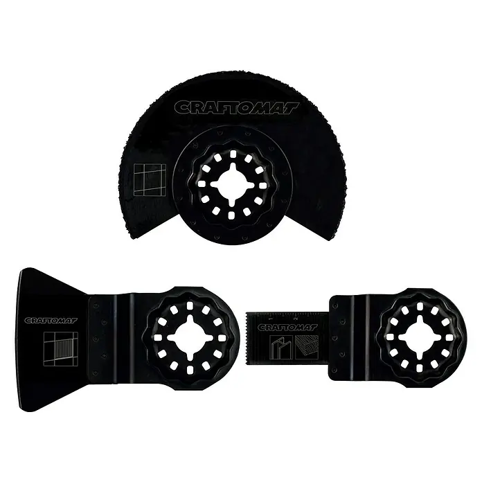 Craftomat Set za rezanje pločica - 3 -dij., Sustav STARLOCK - Pogled sprijeda