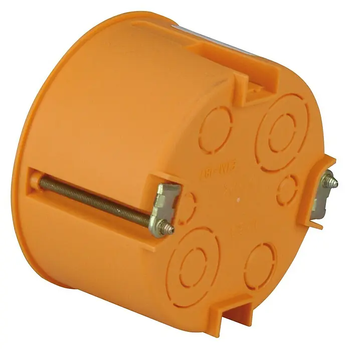 Hohlwanddose Normal - 35 x 68 mm, Orange, 1 Stk. - Ansicht von oben