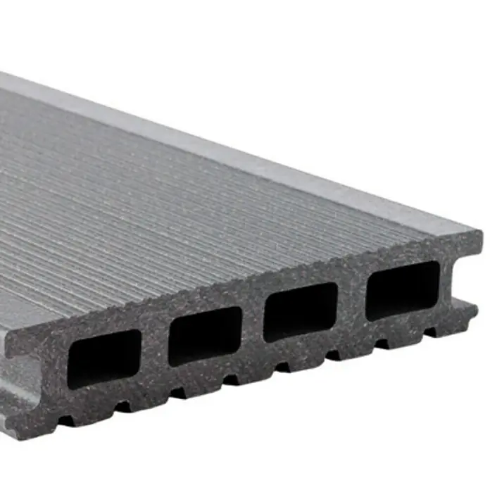 Kovalex WPC daska za terasu - 300 x 14,5 x 2,6 cm, Sive boje, Matirana - Pogled sprijeda