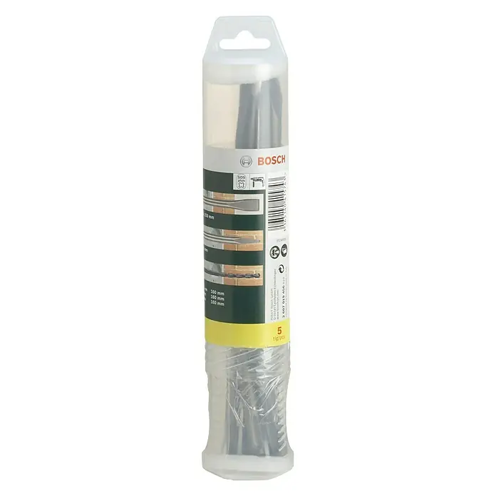 Bosch Meißel- & Bohrer-Set 160/200 mm - SDS Plus, 5 -tlg. - Vorderansicht
