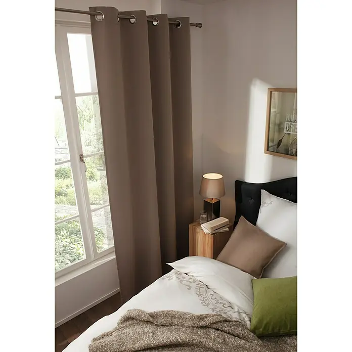 Expo Ambiente Verdunkelungsvorhang Klara - 135 x 300 cm, 100 % Polyester, Beige