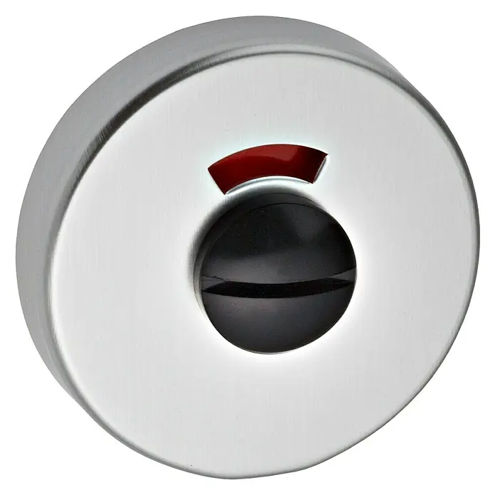 Portaferm Schlüsselschild WC - Durchmesser Rosette: 55 mm, Silber - Vorderansicht