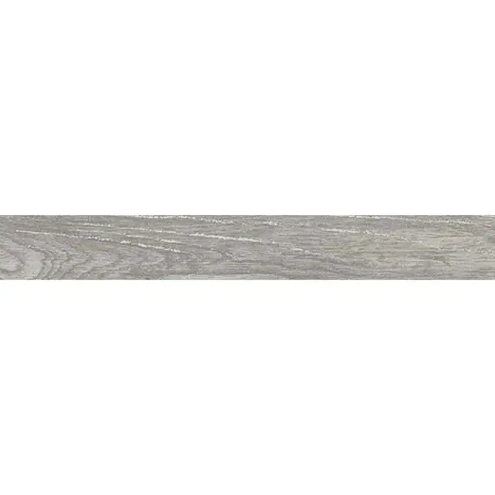 Sockelfliese Saloon Silver - 8,5 x 60 cm, Grau/Silber, Matt - Draufsicht