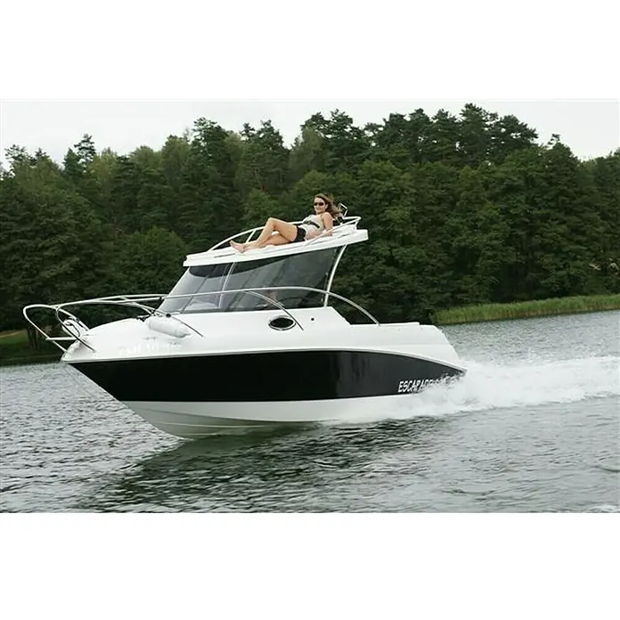 PEGAZUS GFK-Boot GFK Escapade 600 - Motorleistung: Ohne Motor, Max. 6 Personen, Nutzlast: 660 kg, CE-Klasse C - Vorderansicht