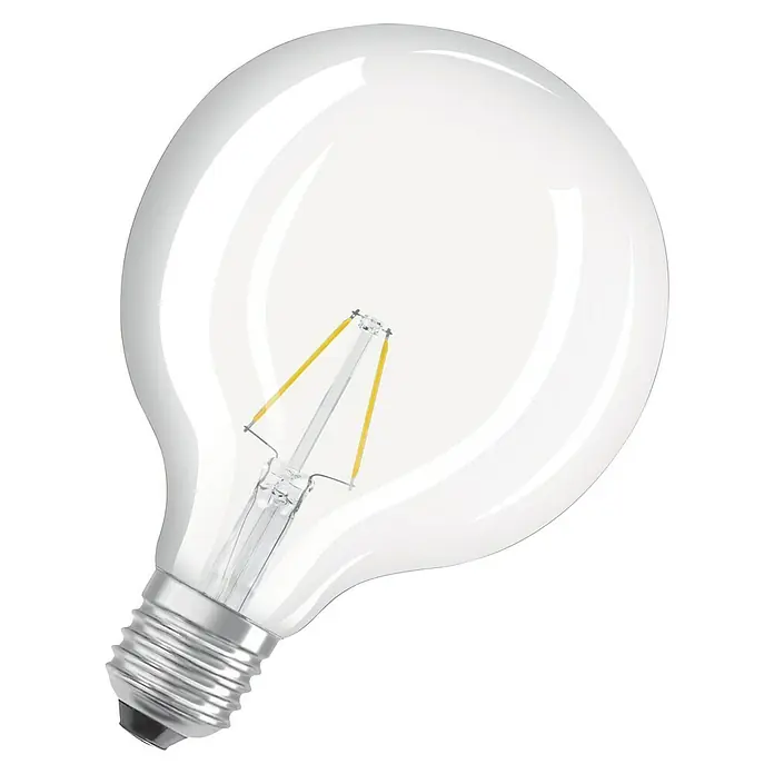Osram LED-Leuchtmittel Retrofit Classic A - 2 W, E27, G125, Warmweiß, Nicht Dimmbar, Klar - Ansicht von oben