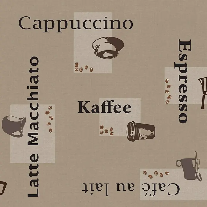 D-c-fix Manhattan Stolnjak na metar Cappuccino - Širina: 140 cm, Cappuccino-čokolada