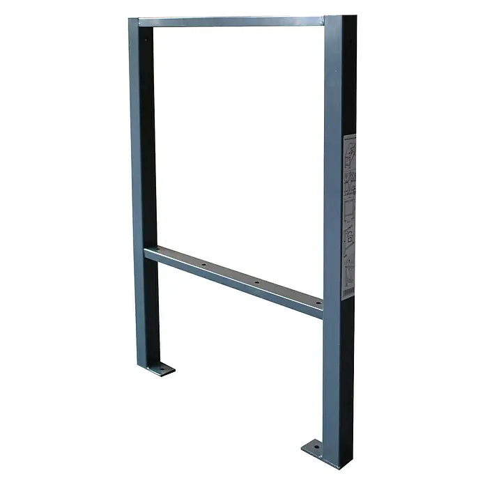 Werkbankuntergestell - B x H: 58 x 82,5 cm, Stahl, Pulverbeschichtet - Linke Seitenansicht