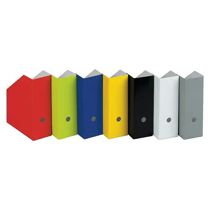 Nips Zeitschriftenbox - L x B x H: 26,5 x 10,5 x 31,5 cm, 5 Stk., Geeignet für: DIN A4, Weiß