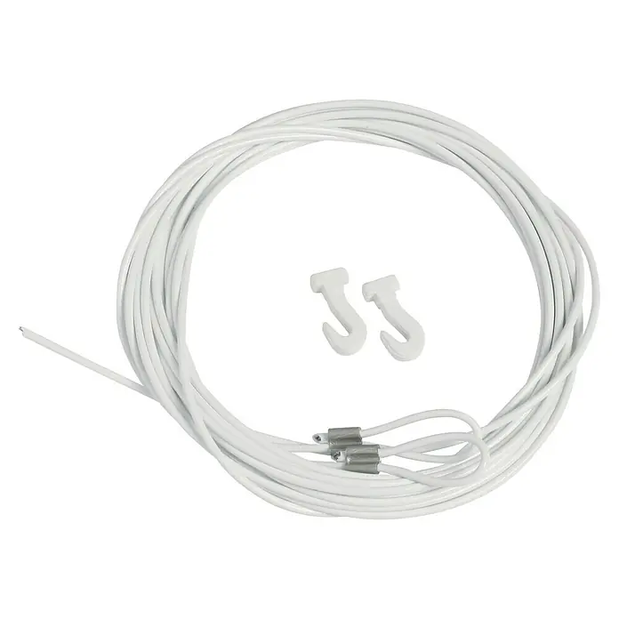 Nielsen Stahlseil - L x B: 200 cm x 1,5 mm, Passend für: Nielsen Galerieschiene Economy/Profi, Mit Schlaufe und Gleithaken - Vorderansicht