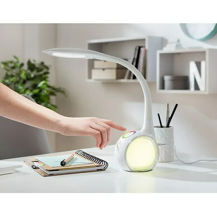 Globo Stolna LED svjetiljka - 5,2 W, D x Š x V: 30 x 13,5 x 53 cm, Bijele boje, Bijele boje dnevnog svjetla