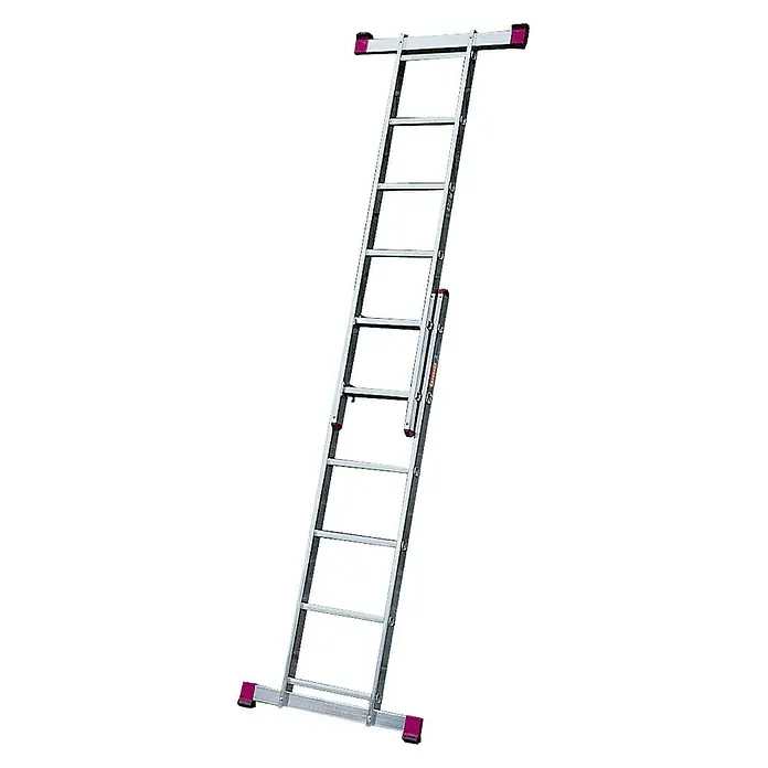 Krause Corda Leitergerüst - Arbeitshöhe: 3,75 m, Breite: 0,5 m, Belastbarkeit Bühne: 150 kg - Linke Seitenansicht