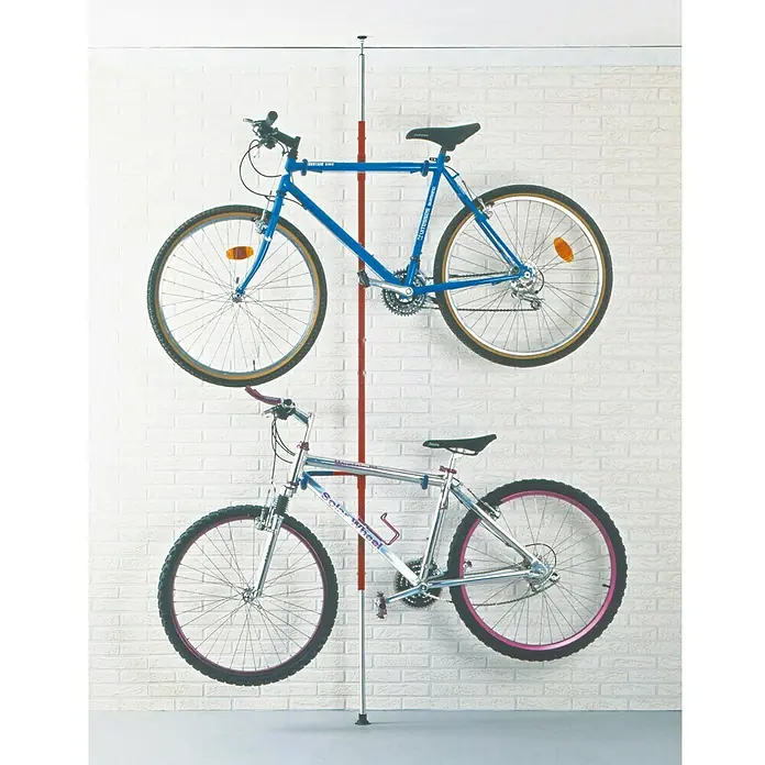 Mottez Fahrradständer Boden/Decken-Stange - Geeignet für: 2 Fahrräder