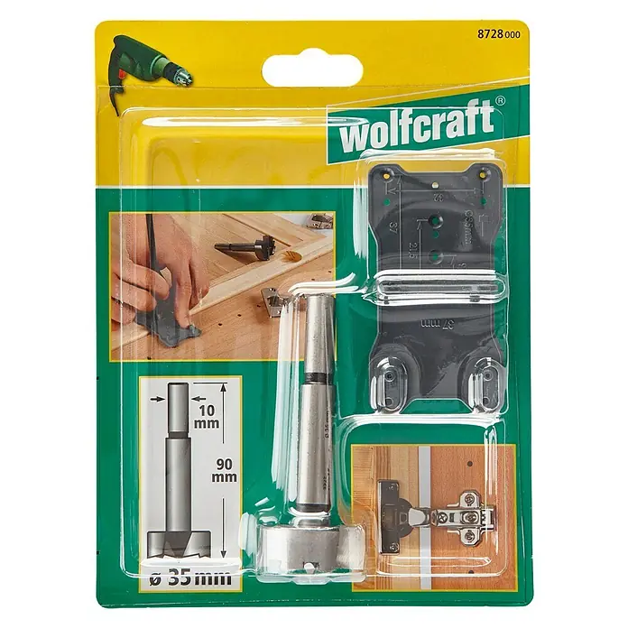 Wolfcraft Set nastavaka za bušenje rupa - Promjer brtve: 10 mm, 2 -dij.