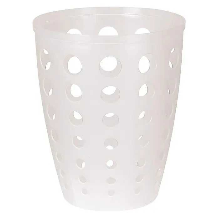 Curver Papierkorb - 12 l, Transparent, Rund, Kunststoff