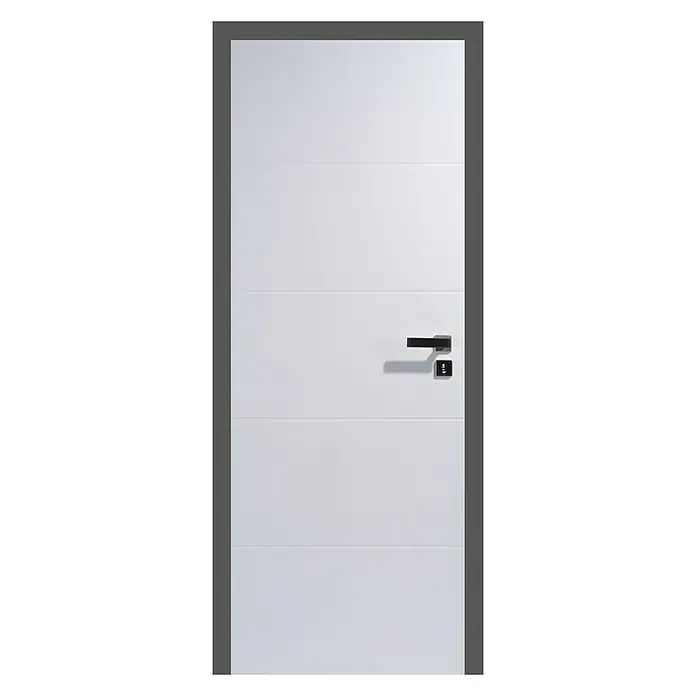 Fridoor Zimmertür Quadro - 95 x 203 cm, DIN Anschlag: Rechts, Weiß, Mittellage: Wabe