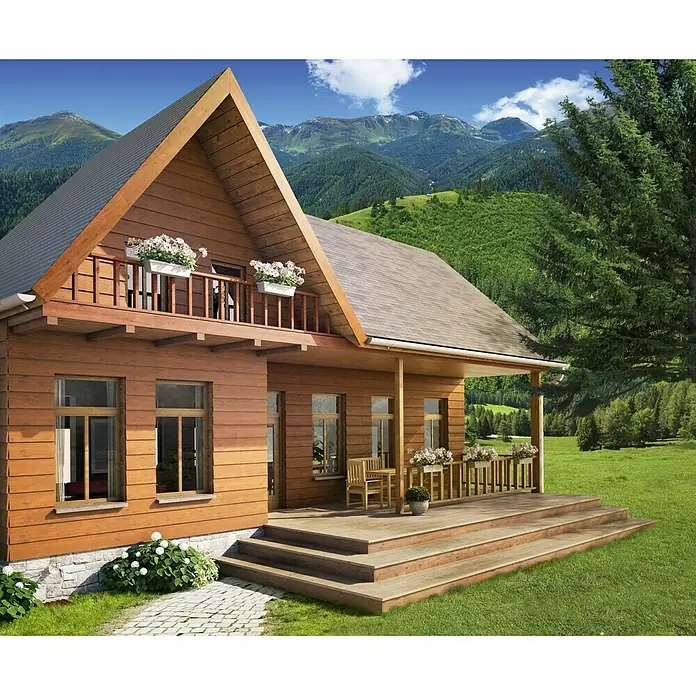 Xyladecor Langzeitschutz-Holzlasur Alpin - Palisander, 5 l, Seidenglänzend, Lösemittelbasiert