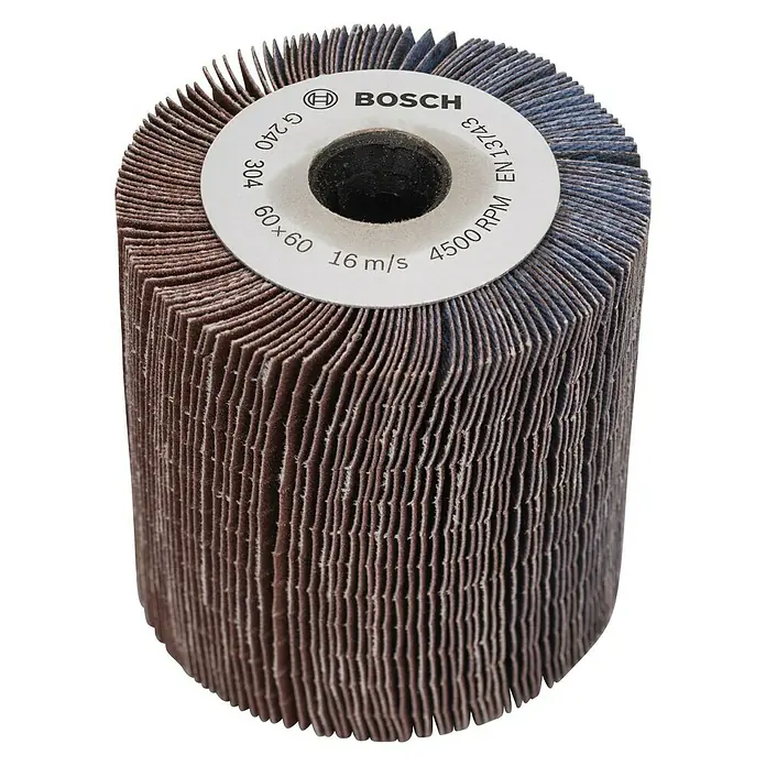 Bosch Lamellenschleifrolle LR 60 K240 - Breite: 60 mm, Passend für: Bosch Schleifroller PRR 250 ES, Körnung: 240