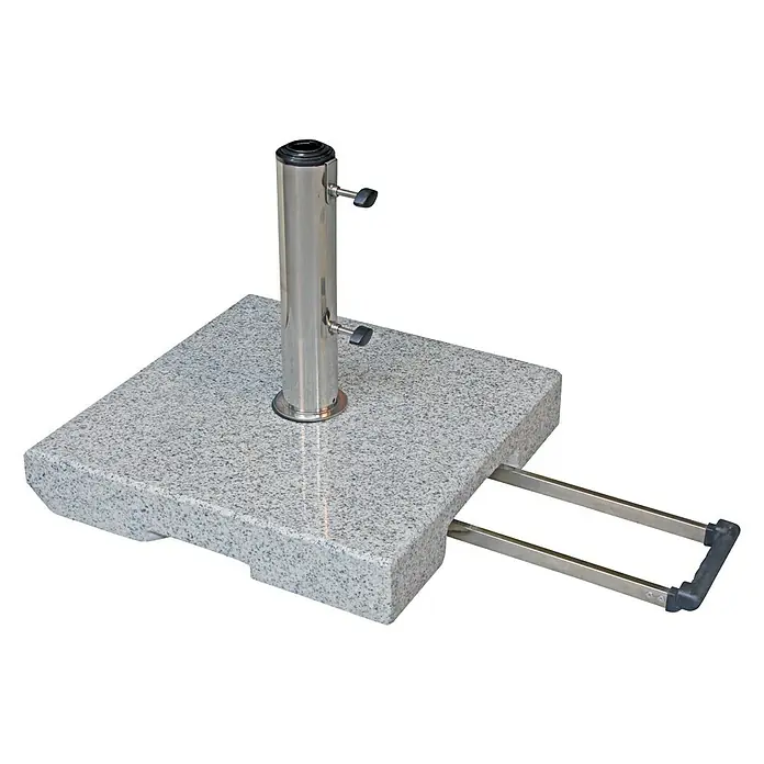 Sunfun Granitschirmständer - 50 kg, 45 x 45 cm, Geeignet für: Schirme bis Ø 300 cm