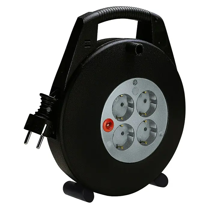 Brennenstuhl Kabeltrommel Vario Line - 4-fach, 10 m, 16 A, Innen - Vorderansicht